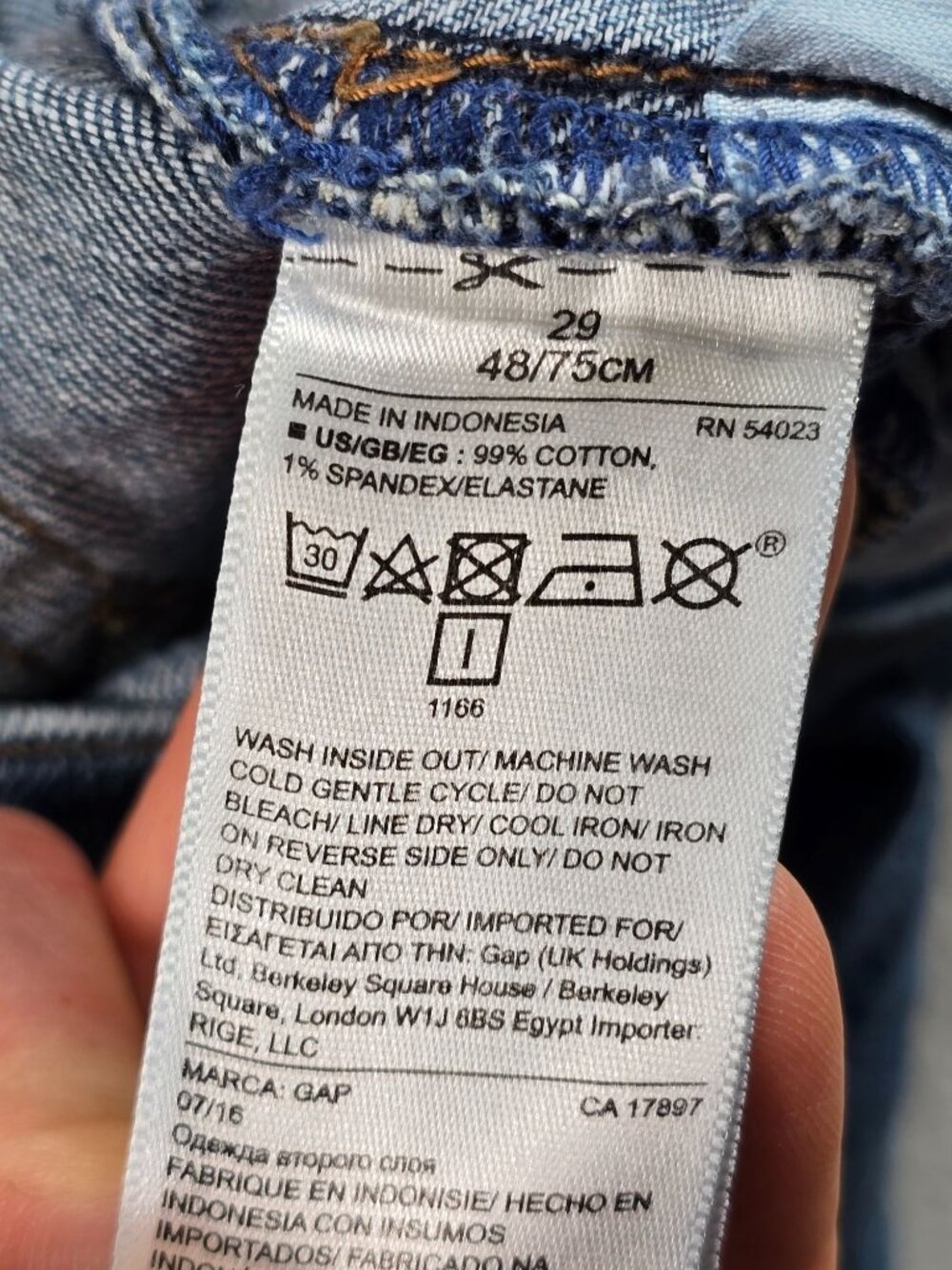 Gap 1969 Best Girlfriend Star Studded Jeans Womens Size 29 Blue Denim - Picture 3 of 6
